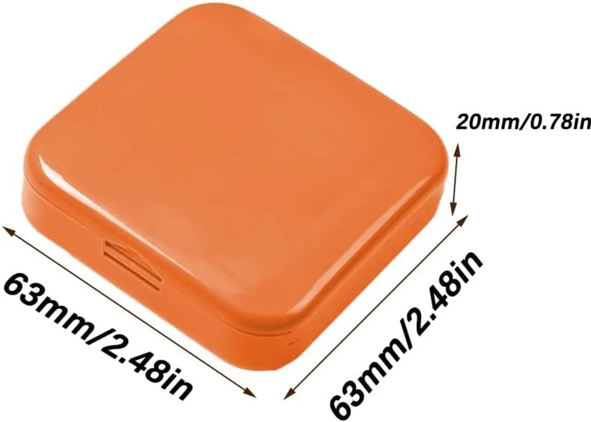 Pillendoosje, draagbaar pillendoosje, mini plastic pillendoosje, pillenopbergdoosje.