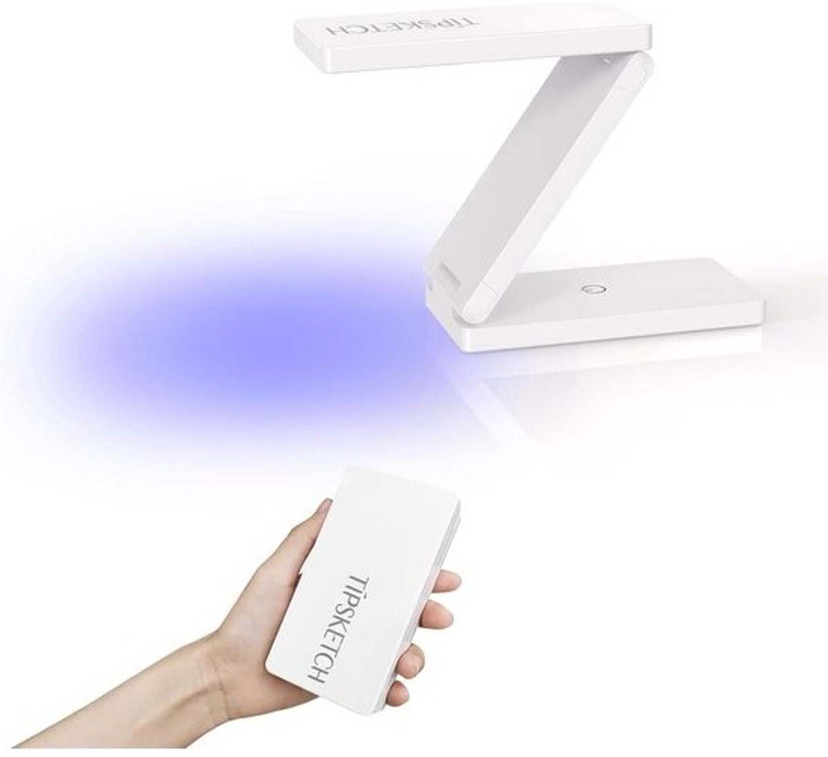 Mini Nagellamp 18W UV LED voor Gel Nagellak, Snelle Uitharding, Timer, Type-C (Wit)