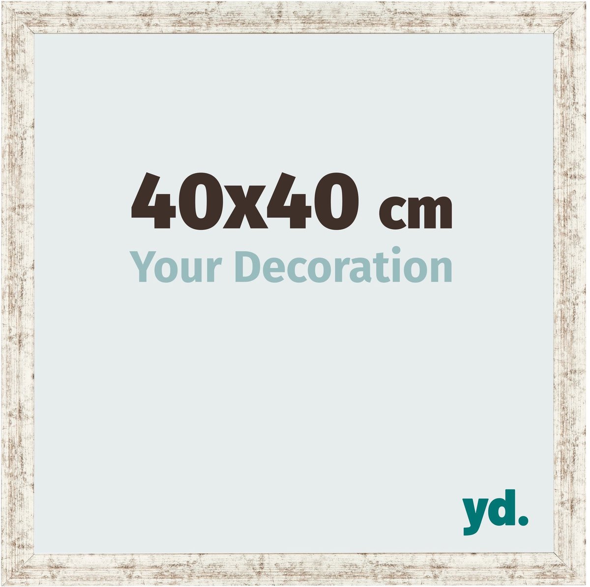Your Decoration - Fotolijst 40x40 cm - MDF - Wit Vintage - Bologna