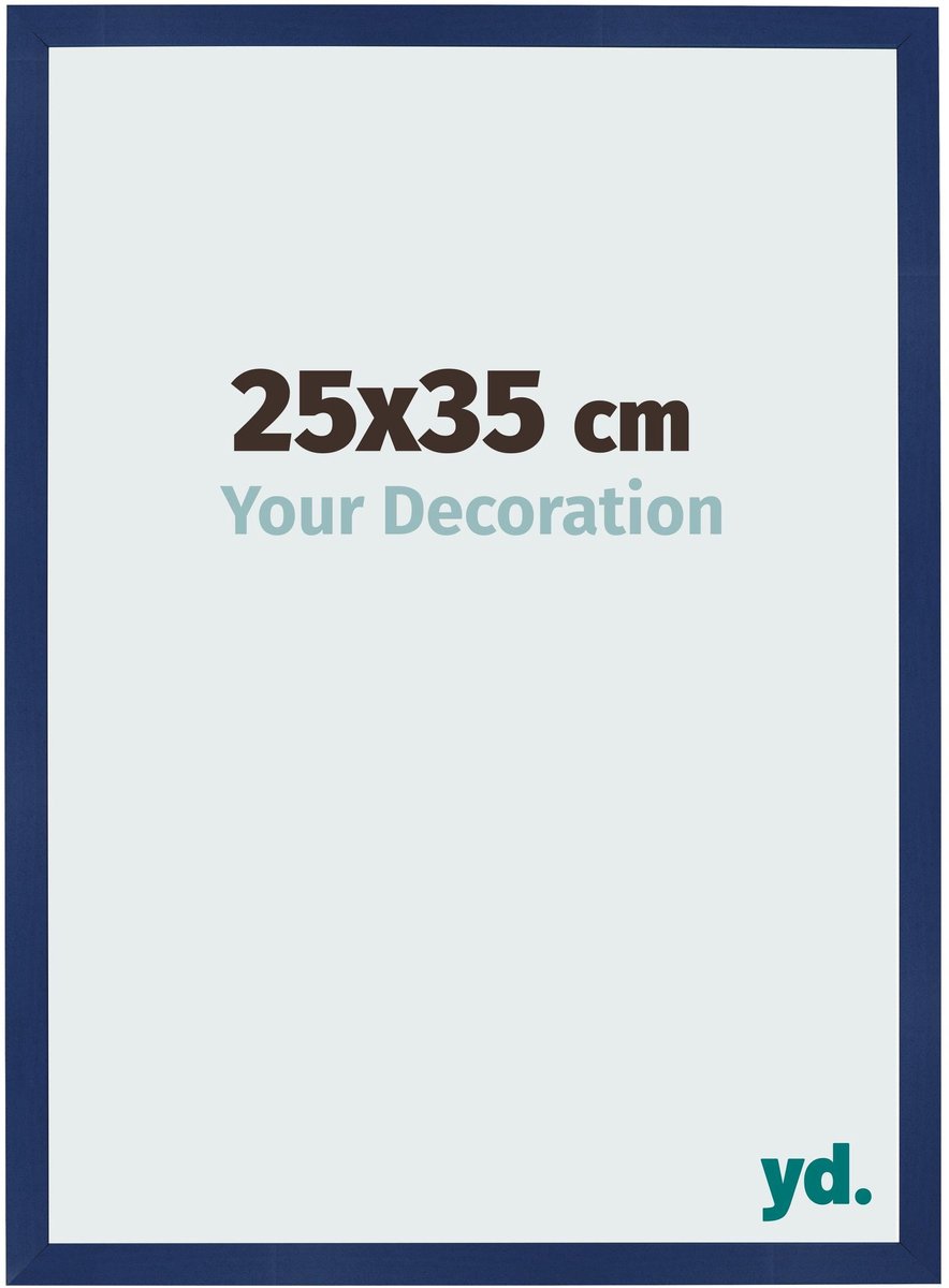 Your Decoration - Fotolijst 25x35 cm - MDF - Donkerblauw Geveegd - Bologna