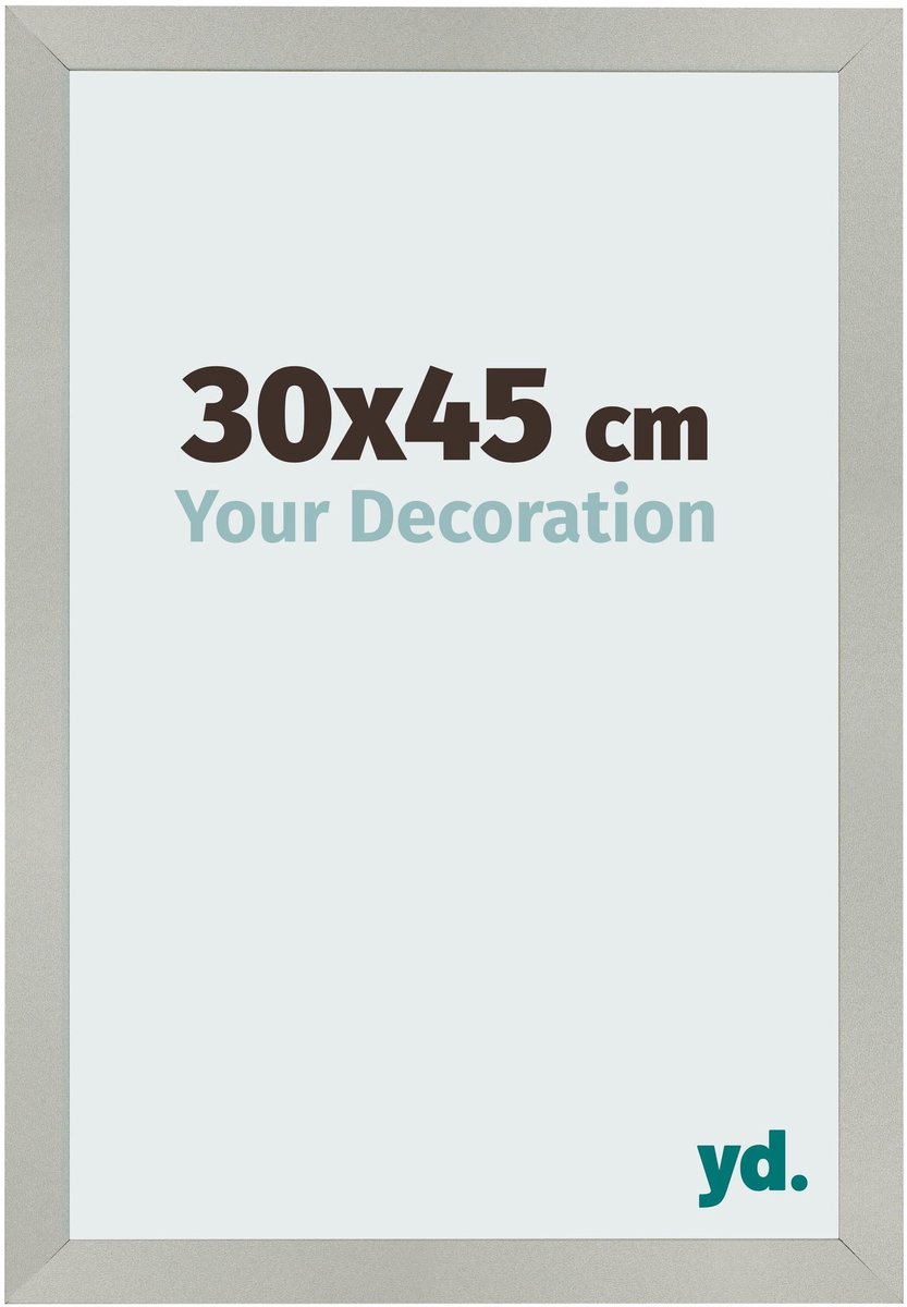 Your Decoration - Fotolijst 30x45 cm - MDF - Zilver Mat - Bologna