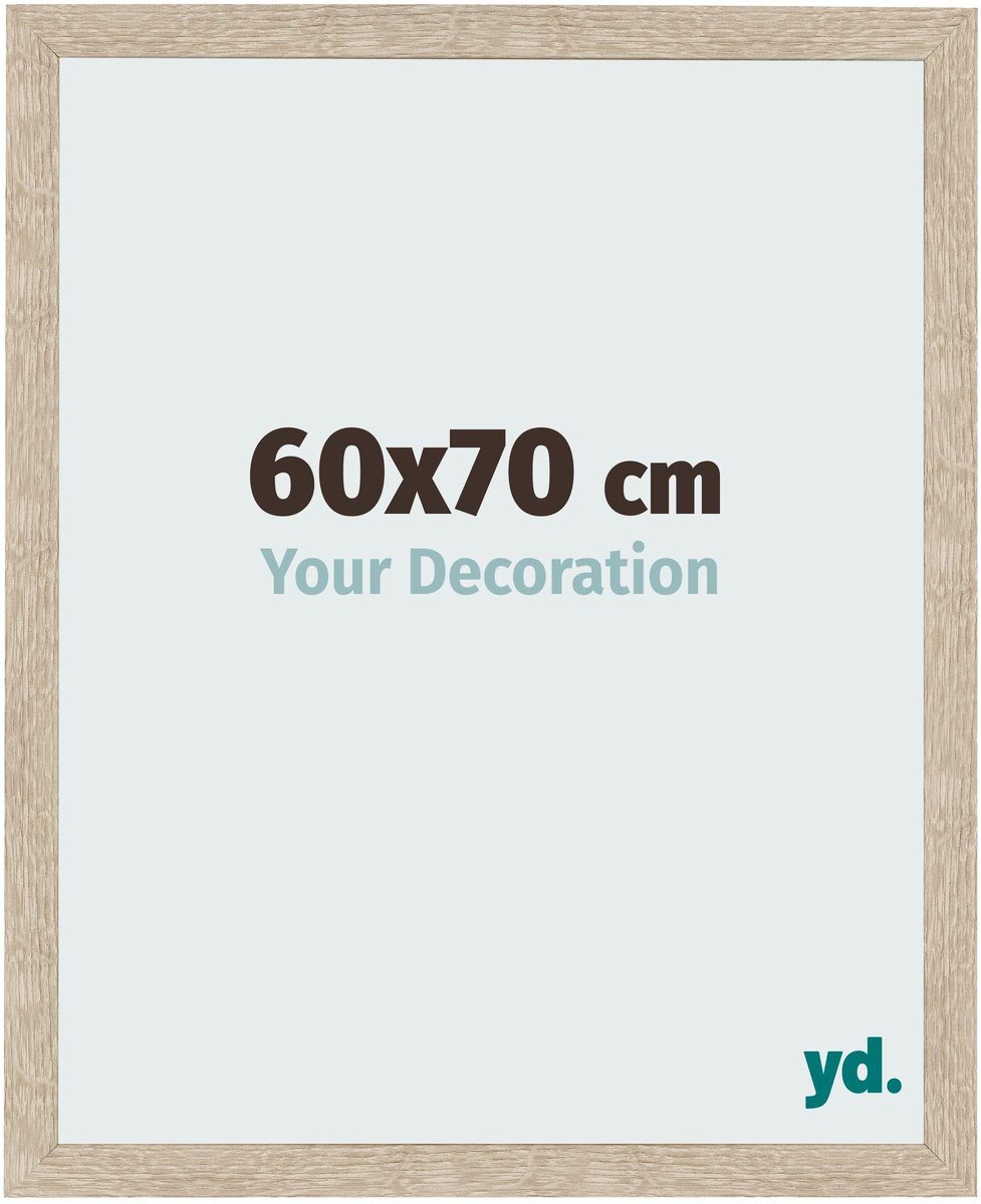 Your Decoration - Fotolijst 60x70 cm - MDF - Sonoma Eiken - Bologna