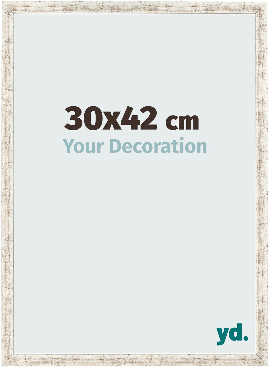 Your Decoration - Fotolijst 30x42 cm - MDF - Wit Vintage - Bologna