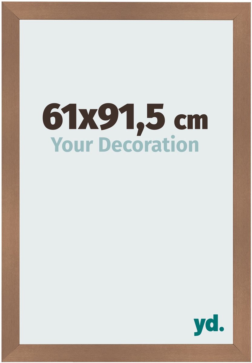 Your Decoration - Fotolijst 61x91,5 cm - MDF - Koper Decor - Bologna