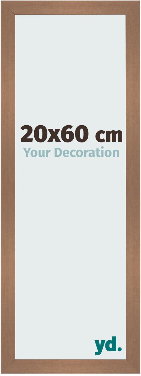 Your Decoration - Fotolijst 20x60 cm - MDF - Koper Decor - Bologna