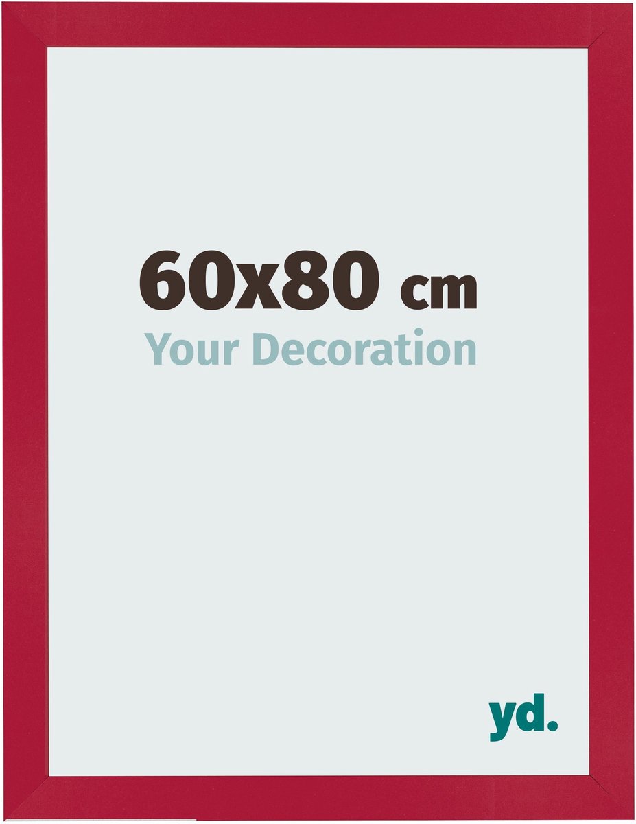 Your Decoration - Fotolijst 60x80 cm - MDF - Rood - Bologna