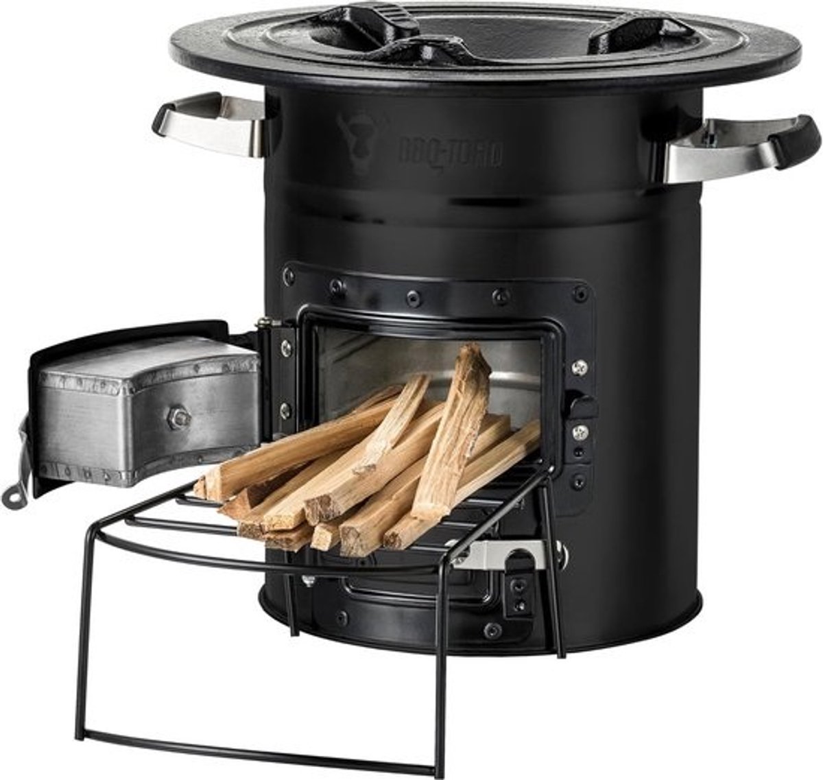 Robuuste Raketoven Buiten – Efficiënt Koken op Hout en Biomassa