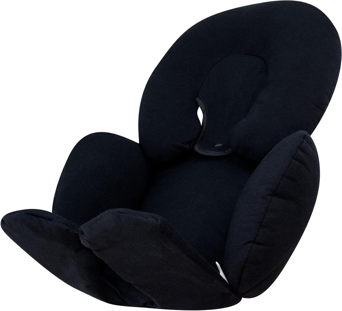 Babyverkleiner 2-Delig - Kinderwagen Stoelsteun - Comfortabel Reizen - Meegroeiend Ontwerp - Hoofd Lichaamssteun - Black Series