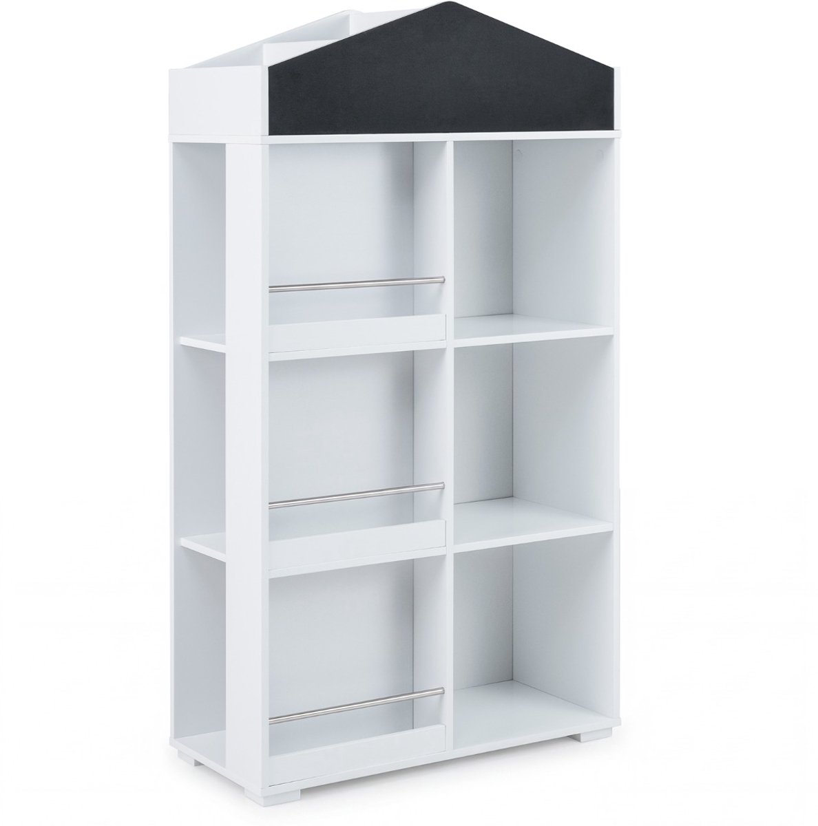 SureDeal® - Boekenkast - Kinderboekenkast Opbergkast Vorm - Babykamer - 64x30x116,5 cm - Wit