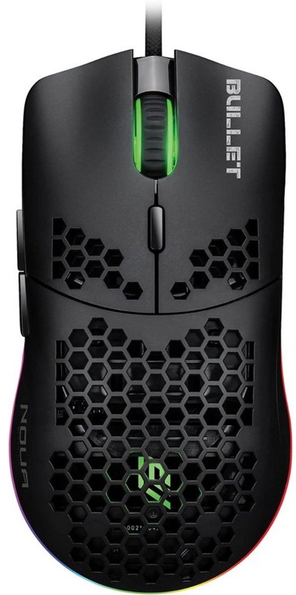 Lichtgewicht Gaming Muis met Honingraatontwerp, 24000 DPI Optische Sensor en Programmeerbare Knoppen