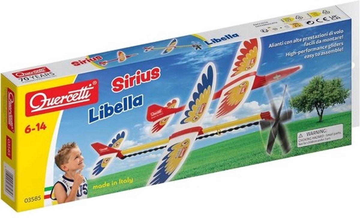 Vliegtuig Speelgoed Set: Zweefvliegtuig en Propellervliegtuig met Elastische Motor - Eenvoudig te Monteren