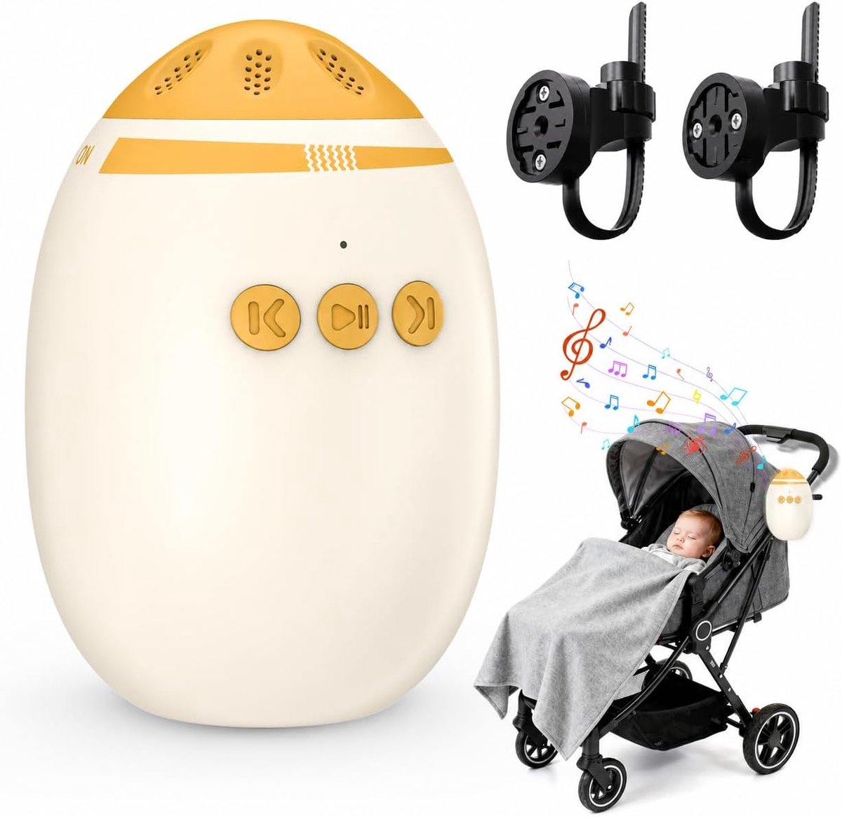 Baby Rocker - Handsfree Schommel - Met Speaker voor White Noise & Bluetooth Audio - Voor Wipstoel Baby - Oplaadbaar – Automatisch Wiegen - Stille