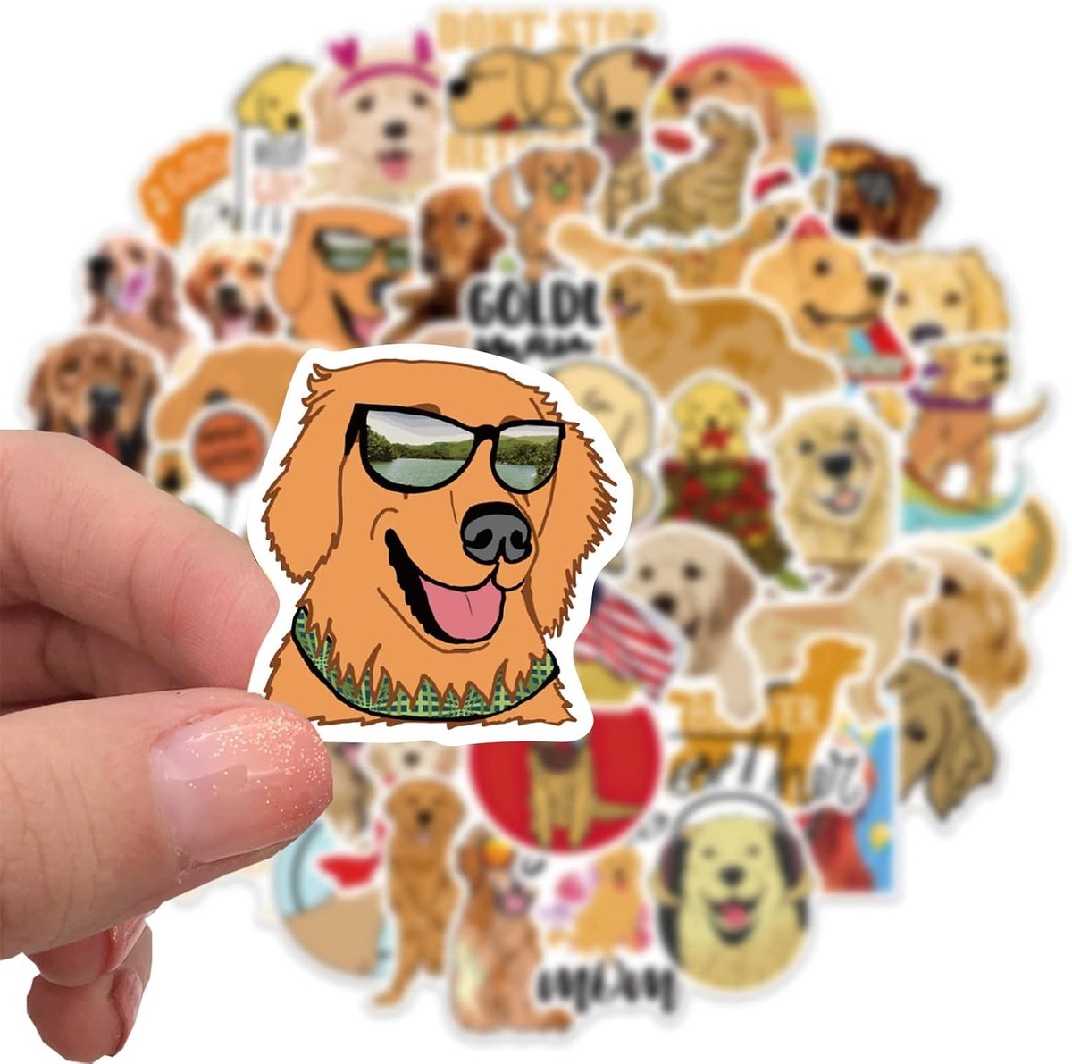 Leuke Hond Stickers, 50 Stuks Waterdichte Stickers voor Laptop en Skateboard, Corgi en Huisdier Stickers voor Kinderen en Waterflessen