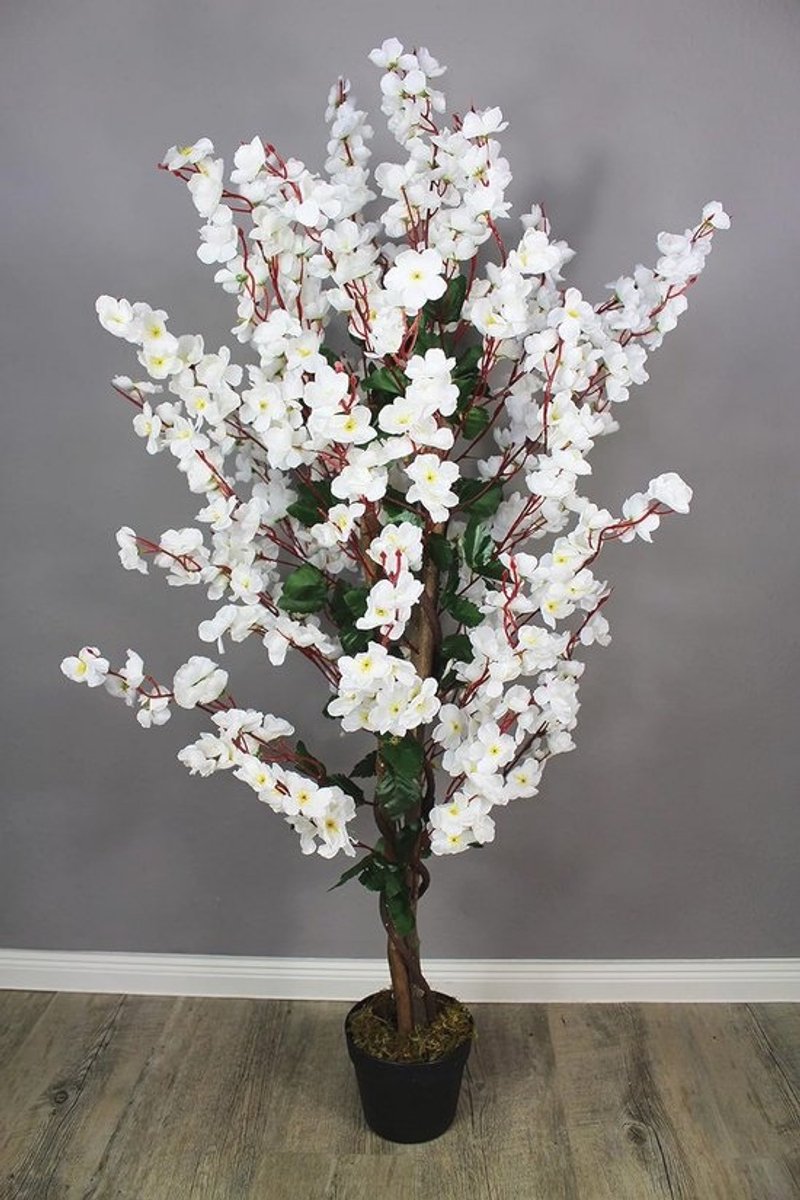 Bloeiende Kunstboom 120 cm - Kunstplant voor Lente Sfeer