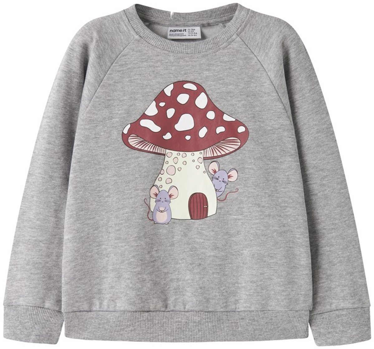 Name it sweater meisjes - grijs - NMFvenus - maat 98