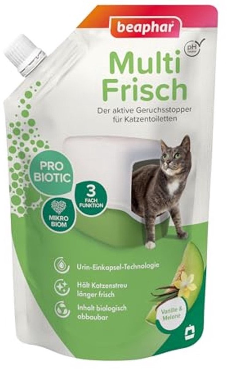 Geurabsorptie kattenbakgranulaat - Neutraliseert onaangename geuren met vanille meloen geur, 400g