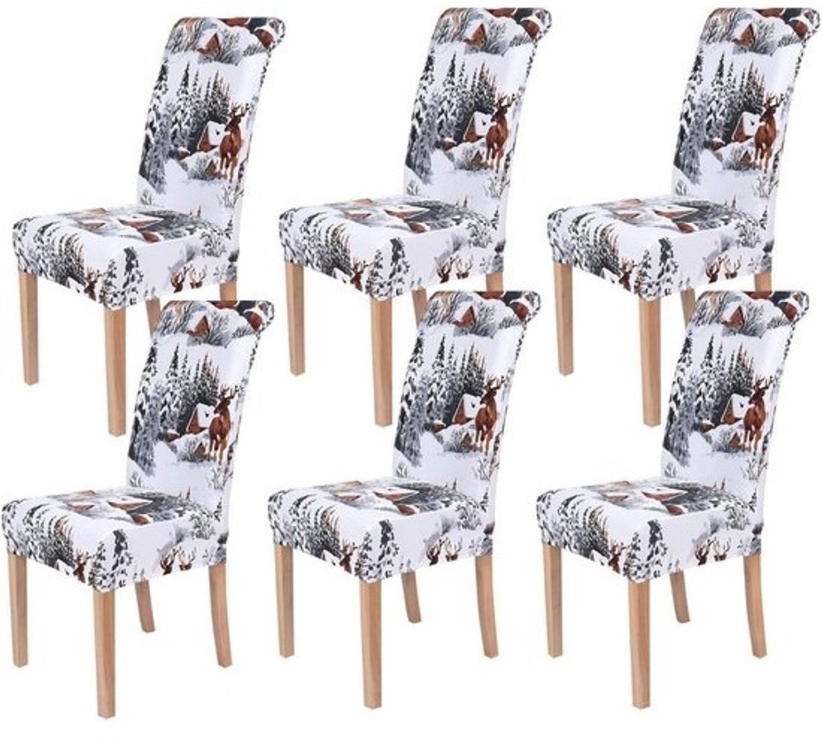 Moderne Eetkamerstoelhoezen - Bi-elastische en Wasbare Beschermers voor Stoelen
