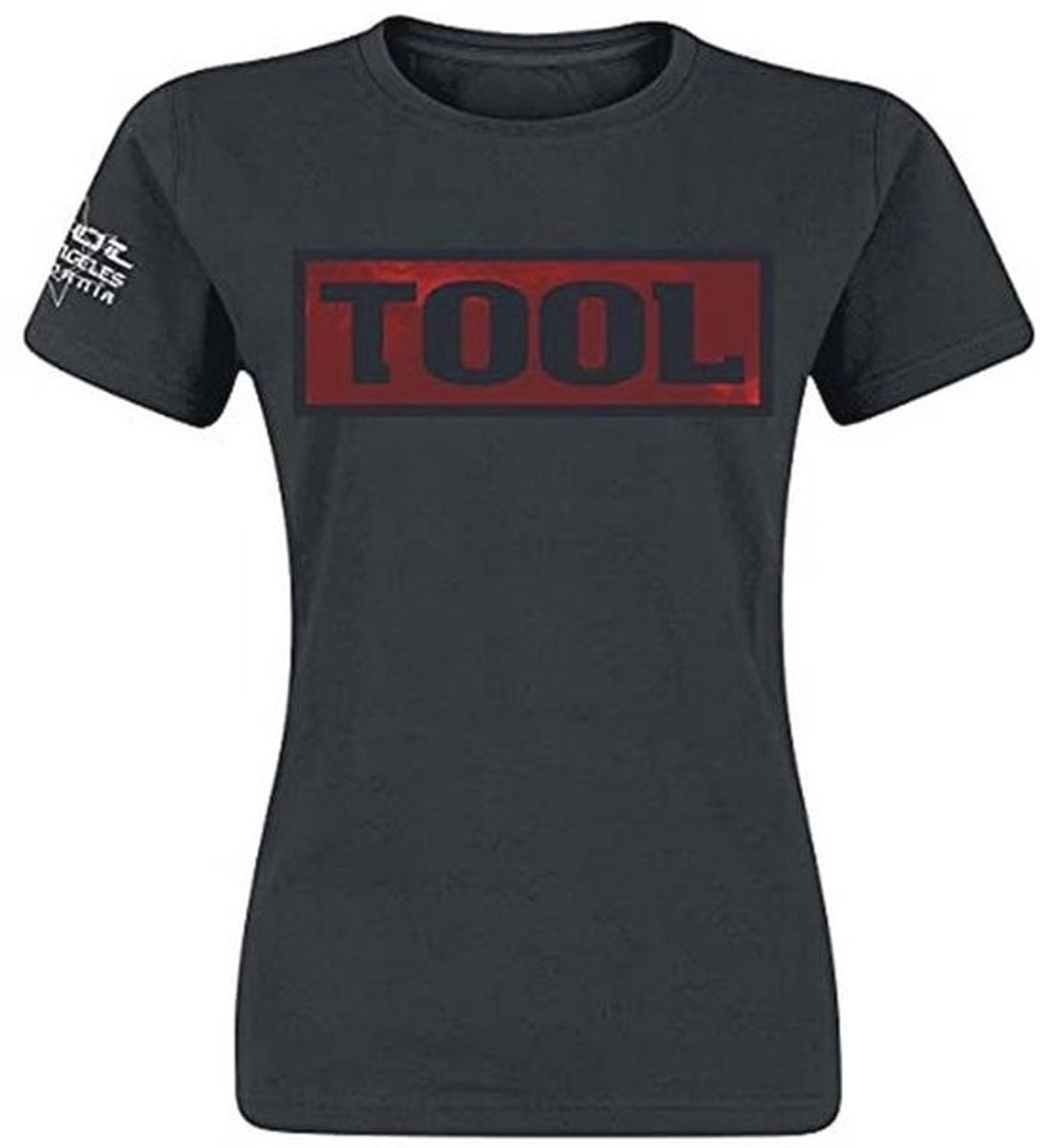 Vrouwen Skinny Fit T-shirt met Shaded Box Design