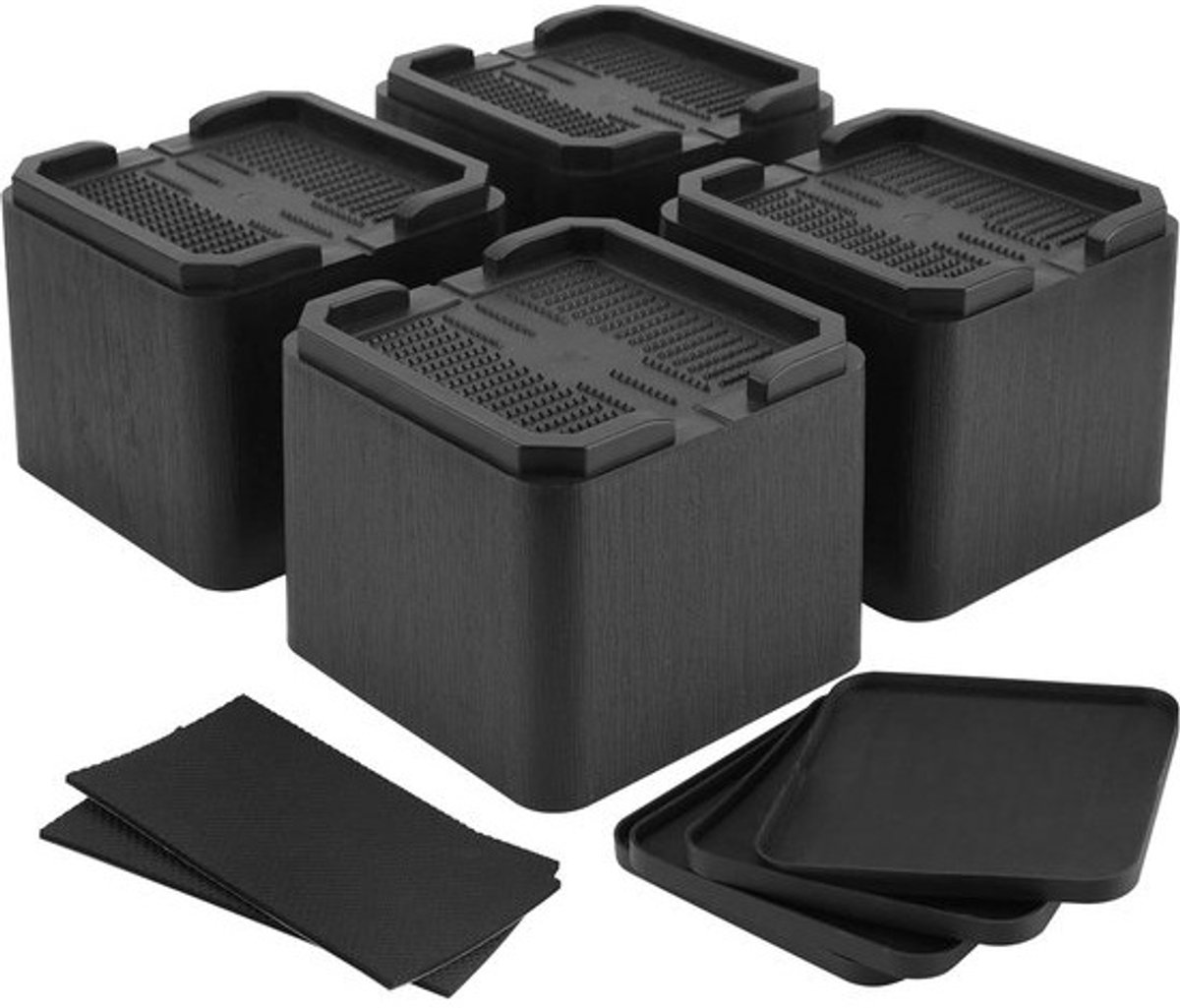 Verstelbare Bed en Meubelverhogers 4 Inch - Heavy Duty Set van 4