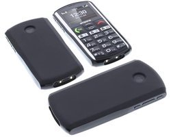 Zwarte TPU Telefoonhoes voor Emporia Simplicity - Rubberen Bescherming