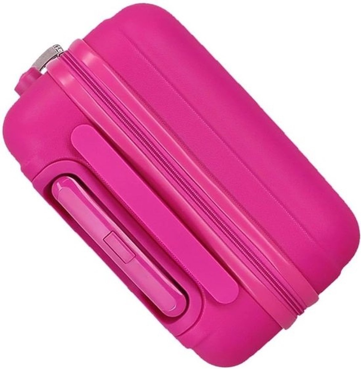 Reiskoffer Meisjes Klein Inclusief Make-up Tasje Fuchsiakleurig