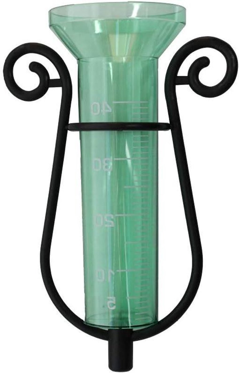 Regenmeter Tuin - Neerslagmeter Weer - Tuinonderhoud Meten - Met Aluminium Grondpen - 405 cm Hoog - Groen
