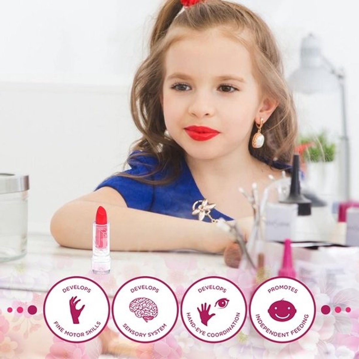 Make up Koffer Meisjes - Set met Inhoud Kinderen - Speelkoffer - Kinderfeest