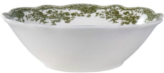 Bricard Fleury - Vintage Serviesset - 25-delig - 6-Persoons - Groen/Wit - Dinner Set - Porselein — afbeelding 3