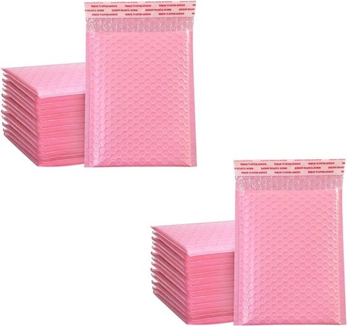 Gewatteerde Enveloppen - Schuim Enveloppen - Veilig Verzenden - Zelfdichtend - 18x13 cm - Roze