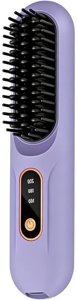 Draadloze Stijltang - Stijlborstel Haar - Dagelijks Gebruik - Draagbaar LCD Display - 20 x 4.2 cm