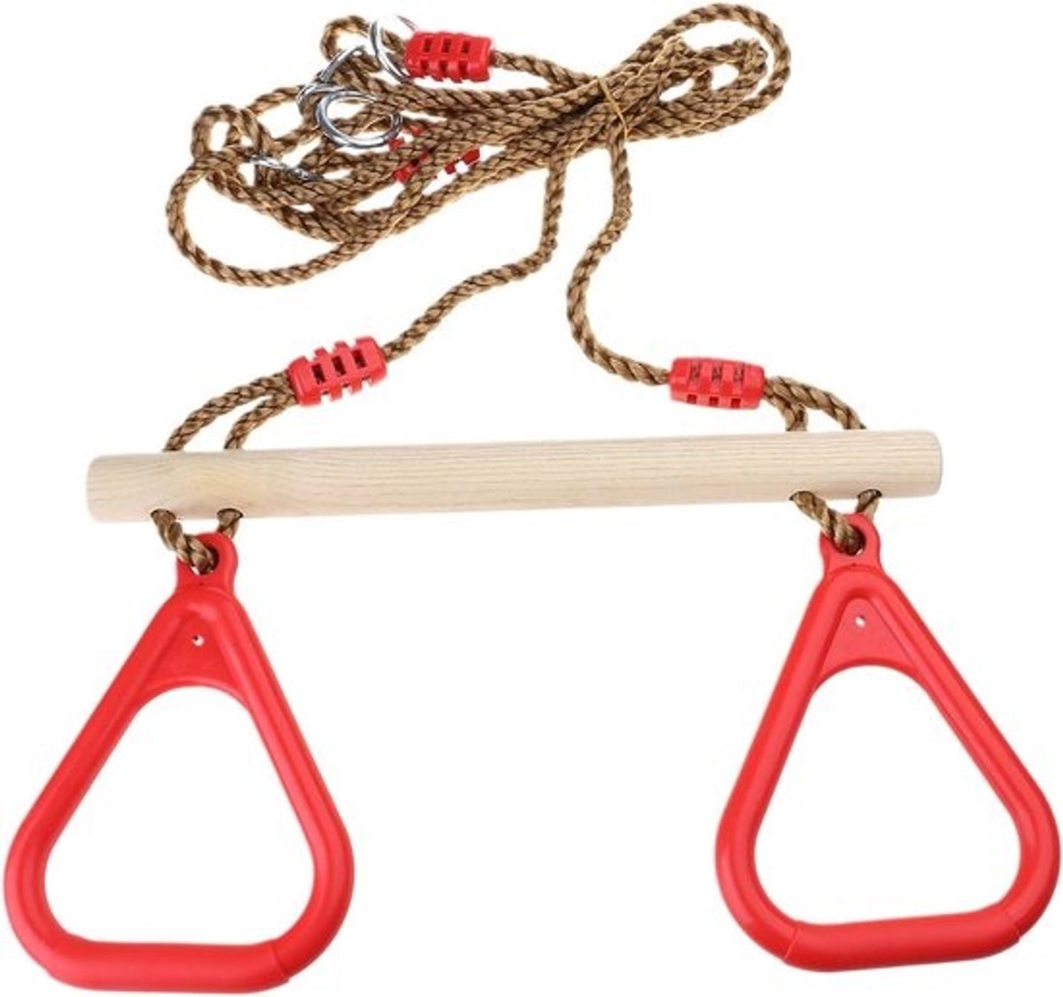 Houten trapeze schommel - Schommel met ringen - Buiten spelen - Verstelbaar ontwerp - Niet gespecificeerd - Niet gespecificeerd