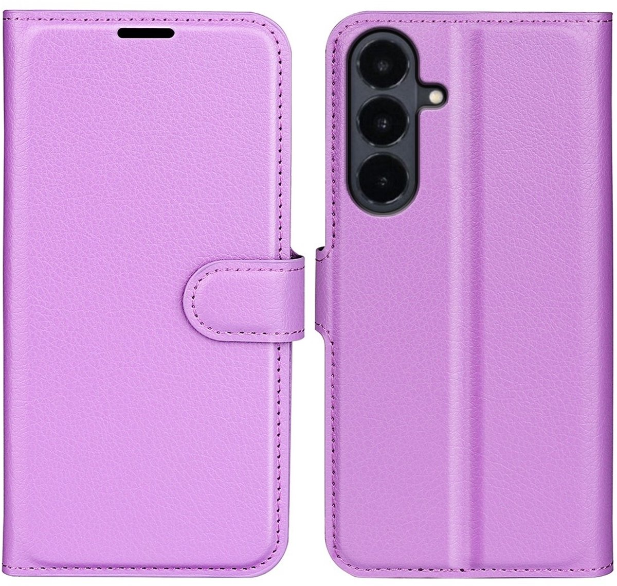Coverup Hoesje - Geschikt voor Samsung Galaxy S26 FE Hoesje - Coverup Book Case - Paars