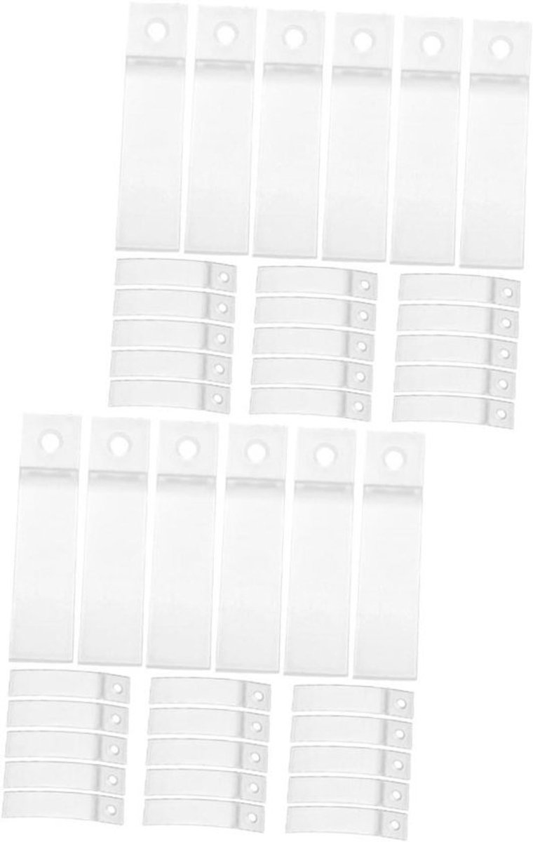 Ladestoppers - Kastbumpers Deurbumpers - Laden Beveiligen - Stil en Zacht Sluiten - 7x1.5CM - Transparant