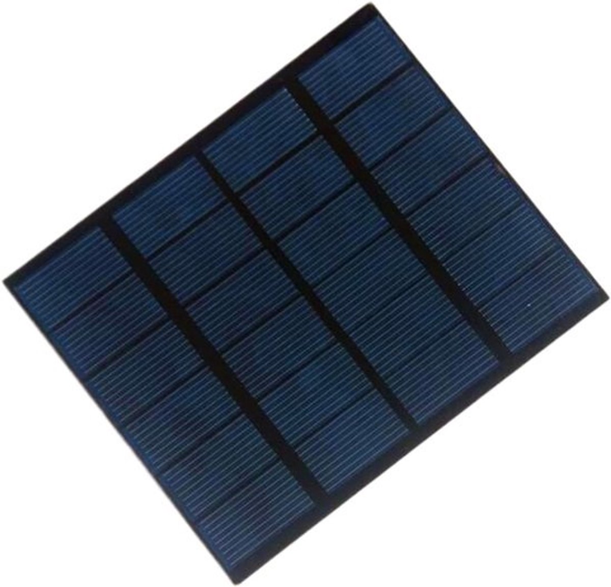 Klein Zonnepaneel - Draagbare Oplader - Outdoor Energie - Waterdichte Zonnecellen - 12x10x1 cm - Zwart