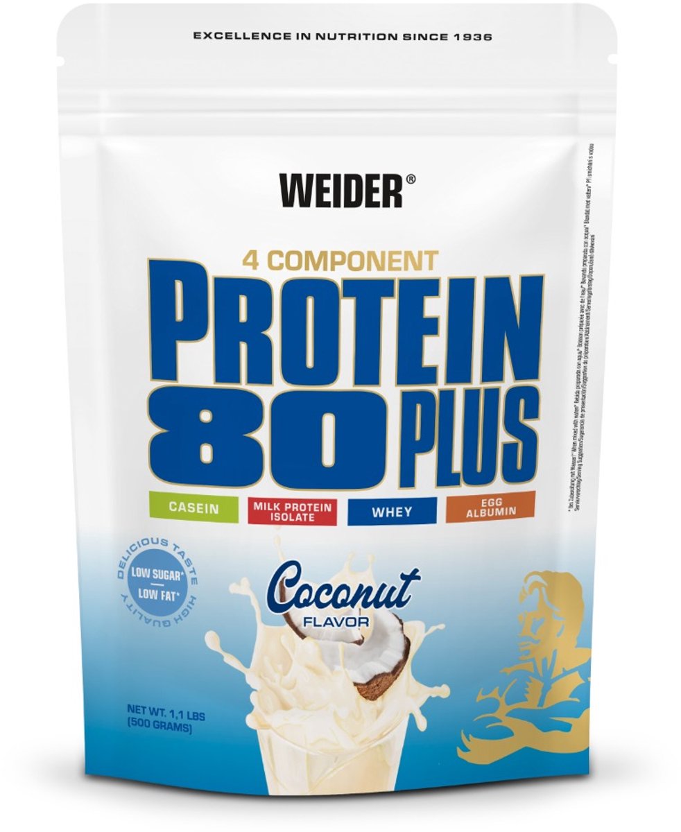 Weider 80 Plus Eiwit 500 g kokosnoot