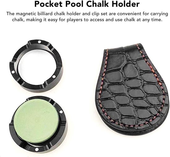 Handige Magnetische Krijt Houder voor Biljart - Stijlvolle Krijtclip voor Pool en Snooker - Functioneel Biljart Accessoire voor Optimaal Spelplezier — afbeelding 5
