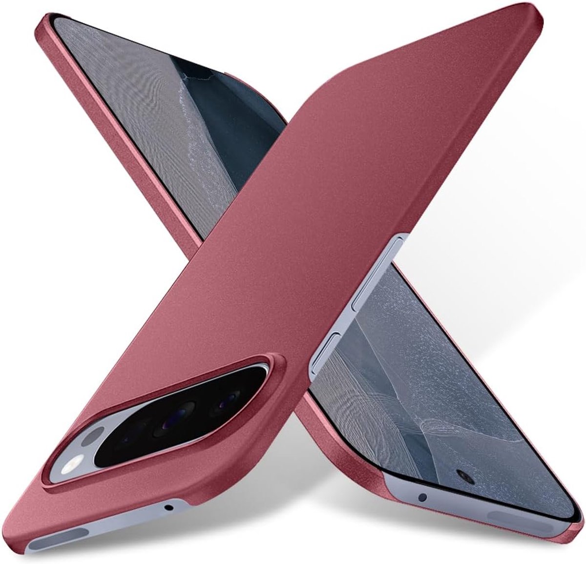 Zandarix Hoesje Geschikt voor Google Pixel 11 Pro XL - Ultralicht - Ultradun - Camerabescherming - Matte textuur - Back Cover Hoesje - Back Cover Hoesje - Wijnrood