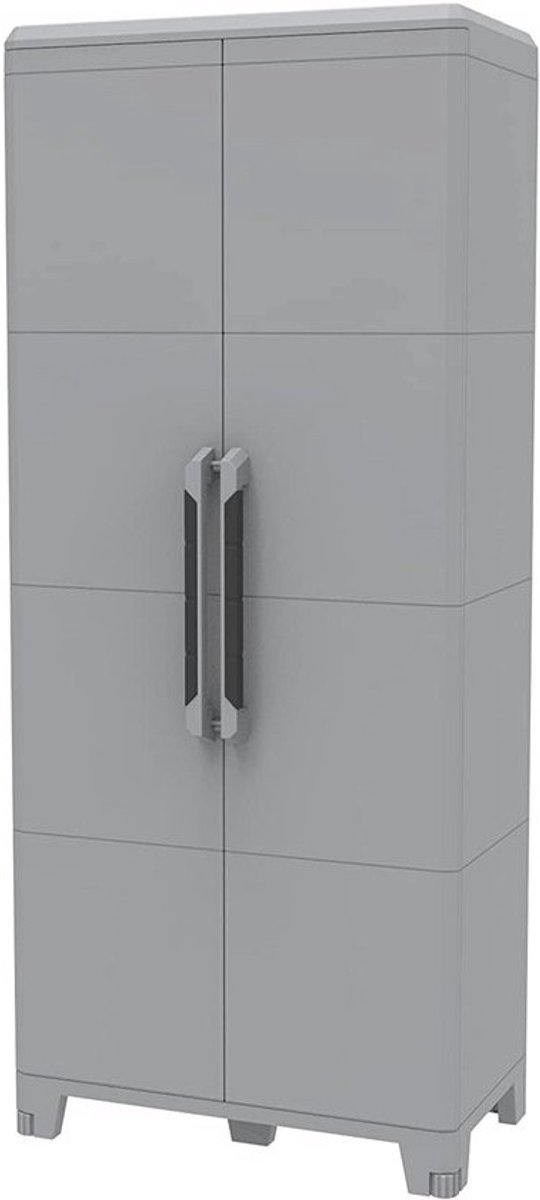 Modulaire hoge kast voor binnen en buiten, 2 deuren, 78 x 43,6 x 184,40 cm