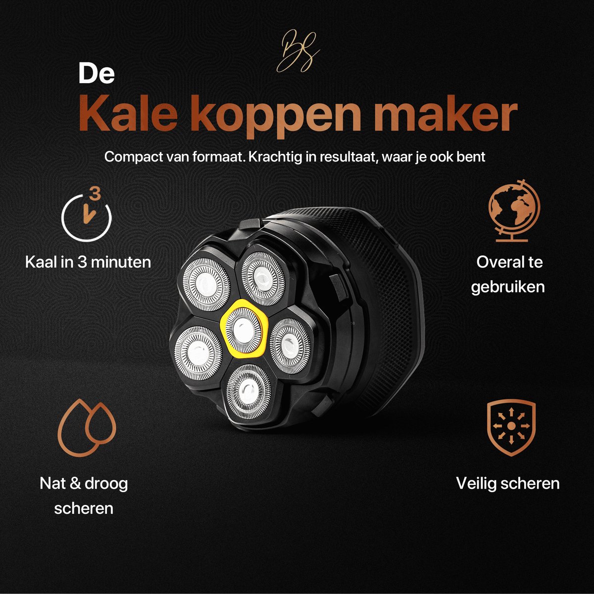 Skull Master - Scheerapparaat Mannen - +1 Magnetische - afbeelding 3