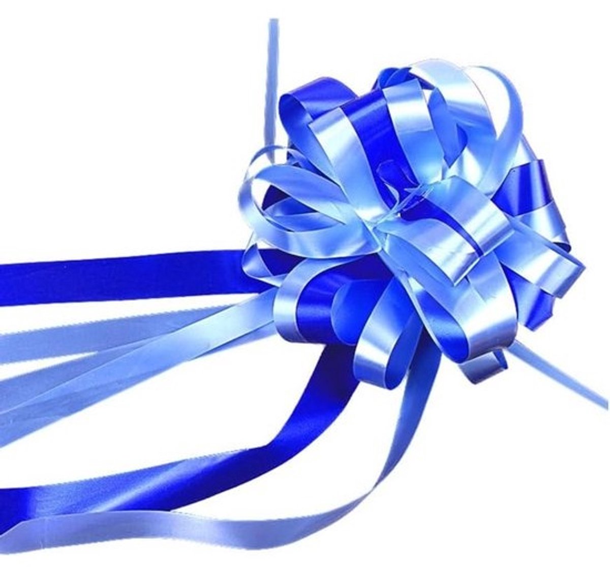 Cadeaulinten - Decoratie strikken - Geschenken versieren - Bloemvormig ontwerp - 52 cm hoogte - Blauw