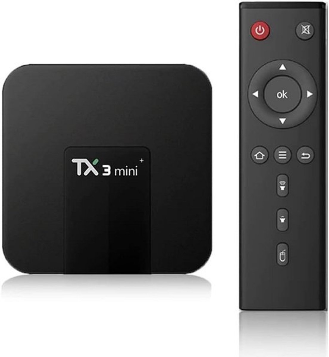 Smart Android TV Box 4K 6K Media Player met 4GB RAM en 32GB ROM, Dual WiFi en Bluetooth