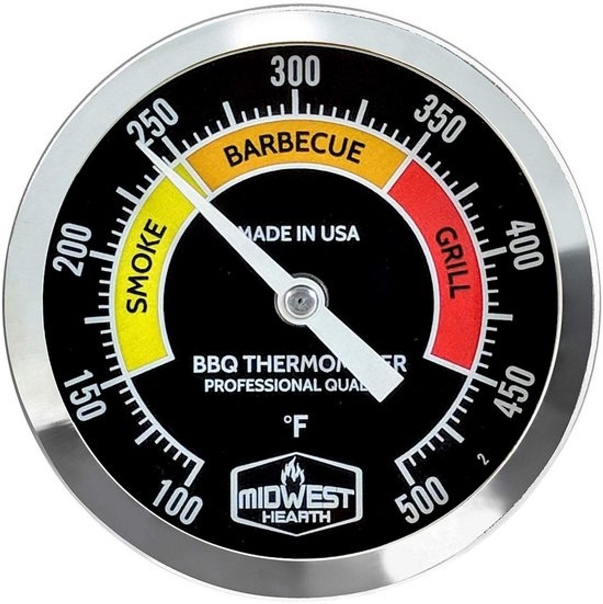 BBQ Smoker Thermometer voor Barbecue Grill en Pit | 3 Inch Nauwkeurige Temperatuurmeter