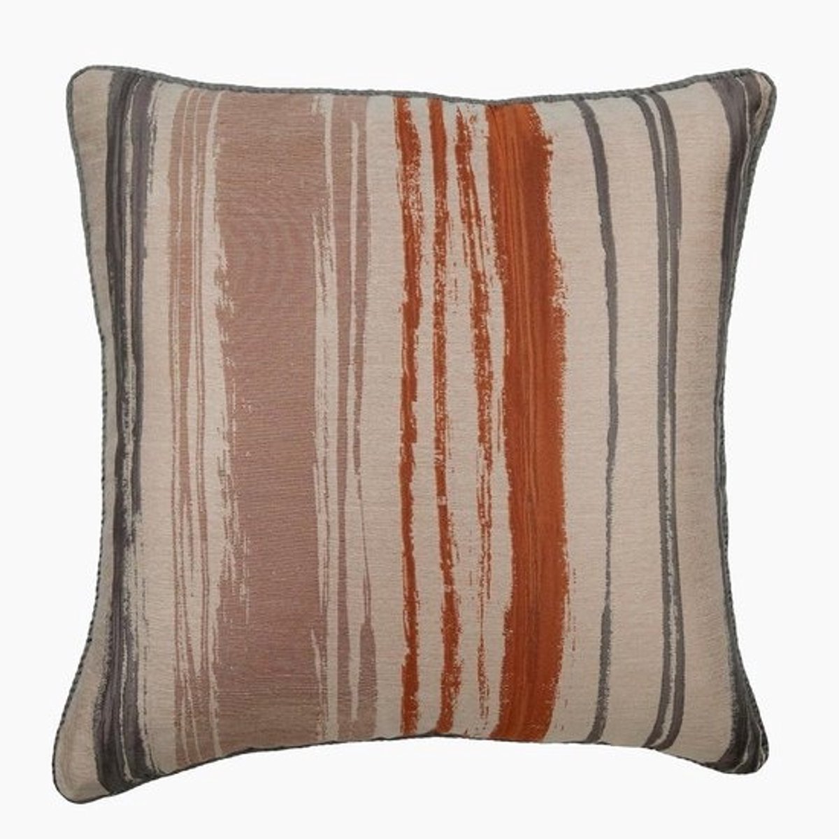Decoratieve Kussensloop - Kussenhoes Sierkussenhoes - Woonkamer Decoratie - Jacquard Zijde Stof - 65 x 65 cm - Roest