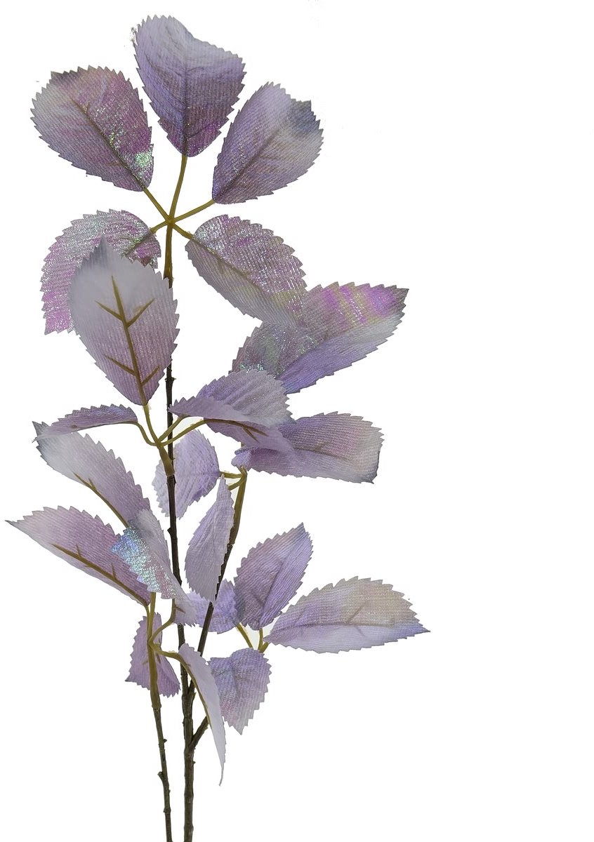 DPI Decoratieve Bladtak Lavendel Iriserend 74 cm - Kunstplanten