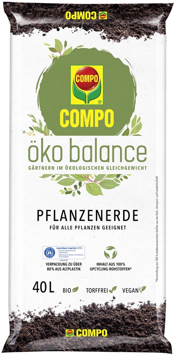 COMPO BIO eco balance potgrond turfvrij - 40 liter