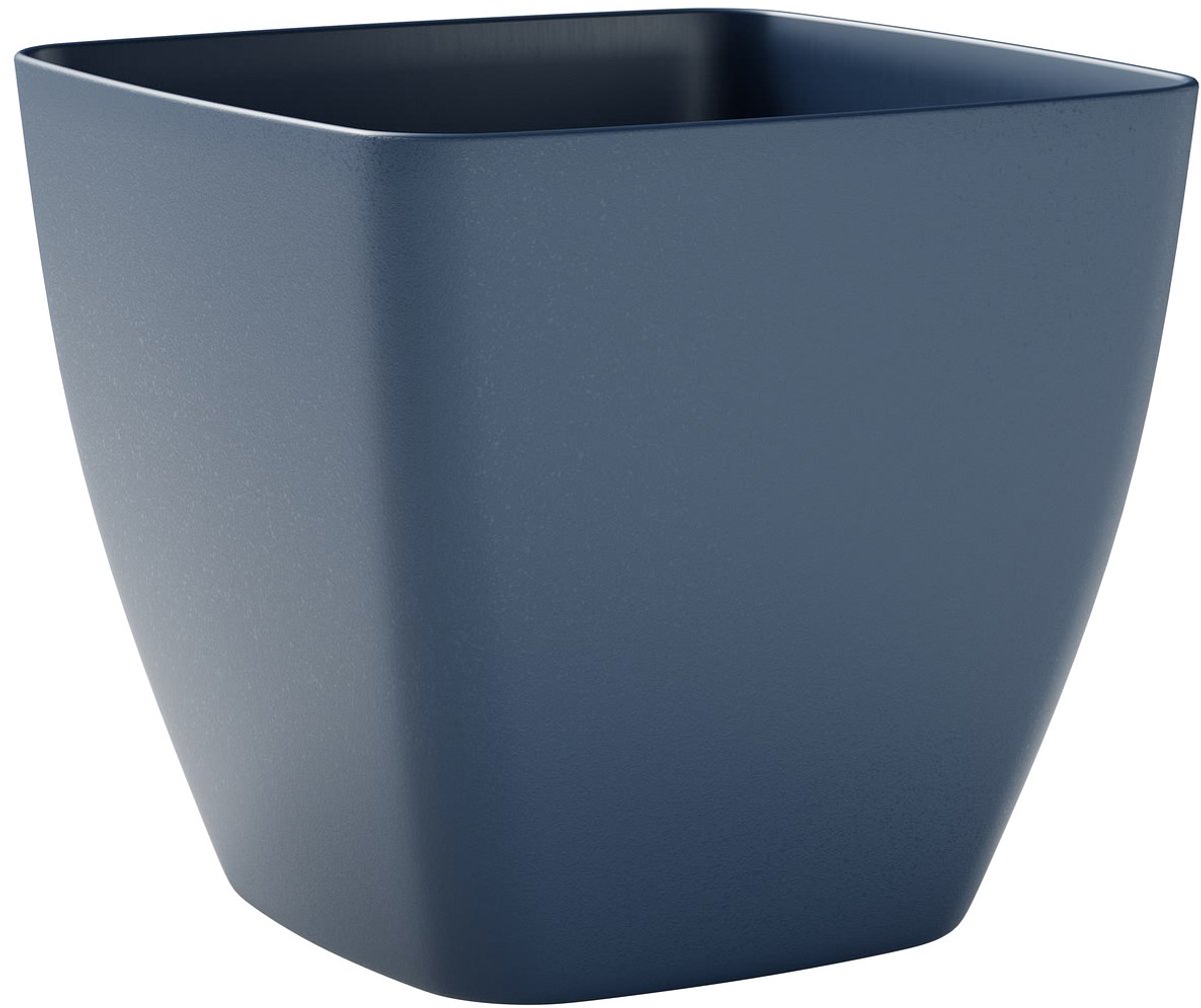 tera Plantenbak Ceylon vierkant Lagoon donkerblauw 30 cm - Kunststof