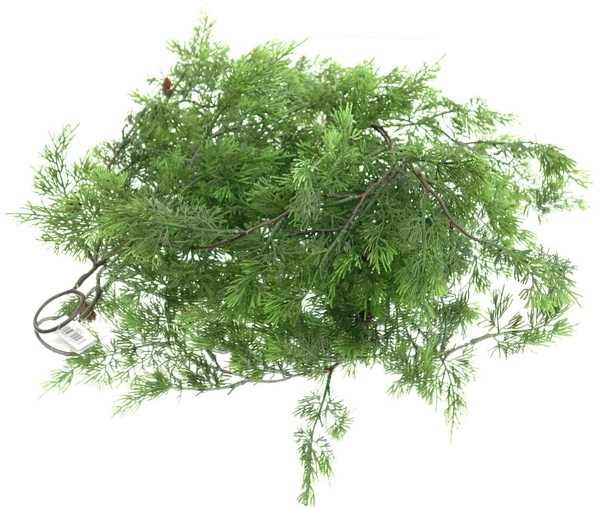 DPI Coniferenslinger Groen met Bruine Kegels 110 cm - Kunstplanten