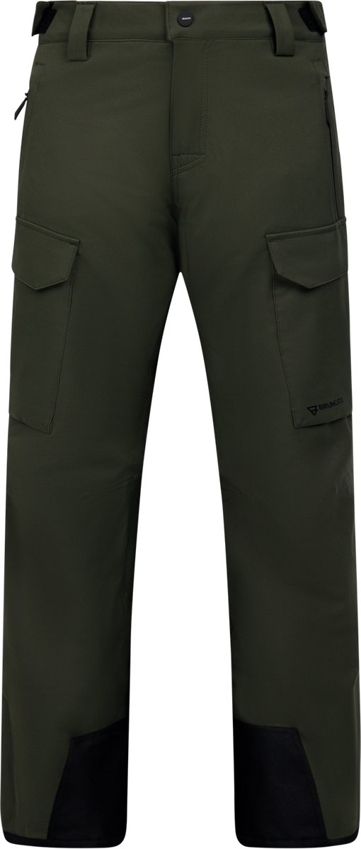Brunotti Footraily-Cargo Skibroek Jongens Deep Ski Broek Fleece Lining 15K Waterproof Groen