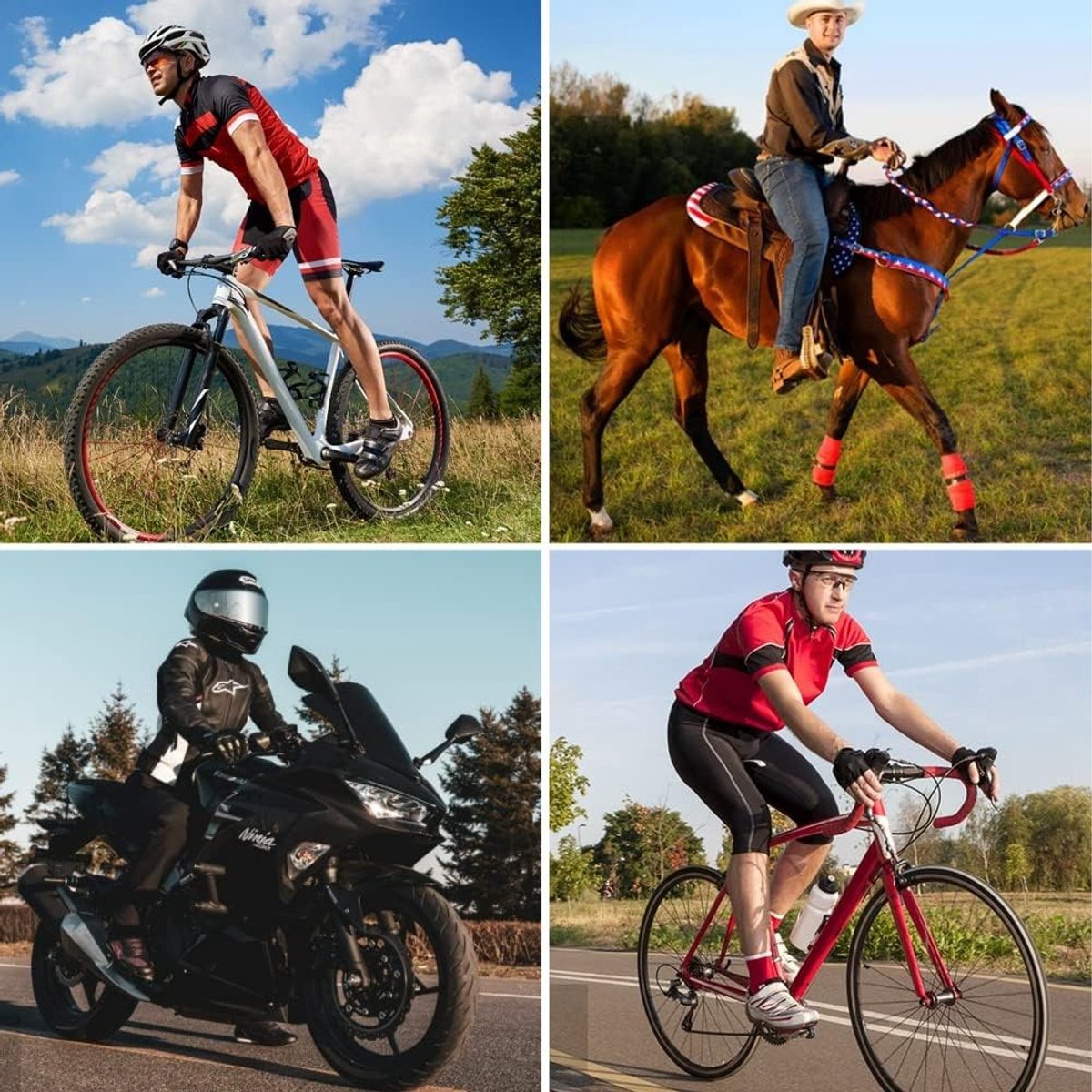 Fietsondergoed voor heren met 5D gel padding, ademend en sneldrogend voor MTB en motorfietsgebruik