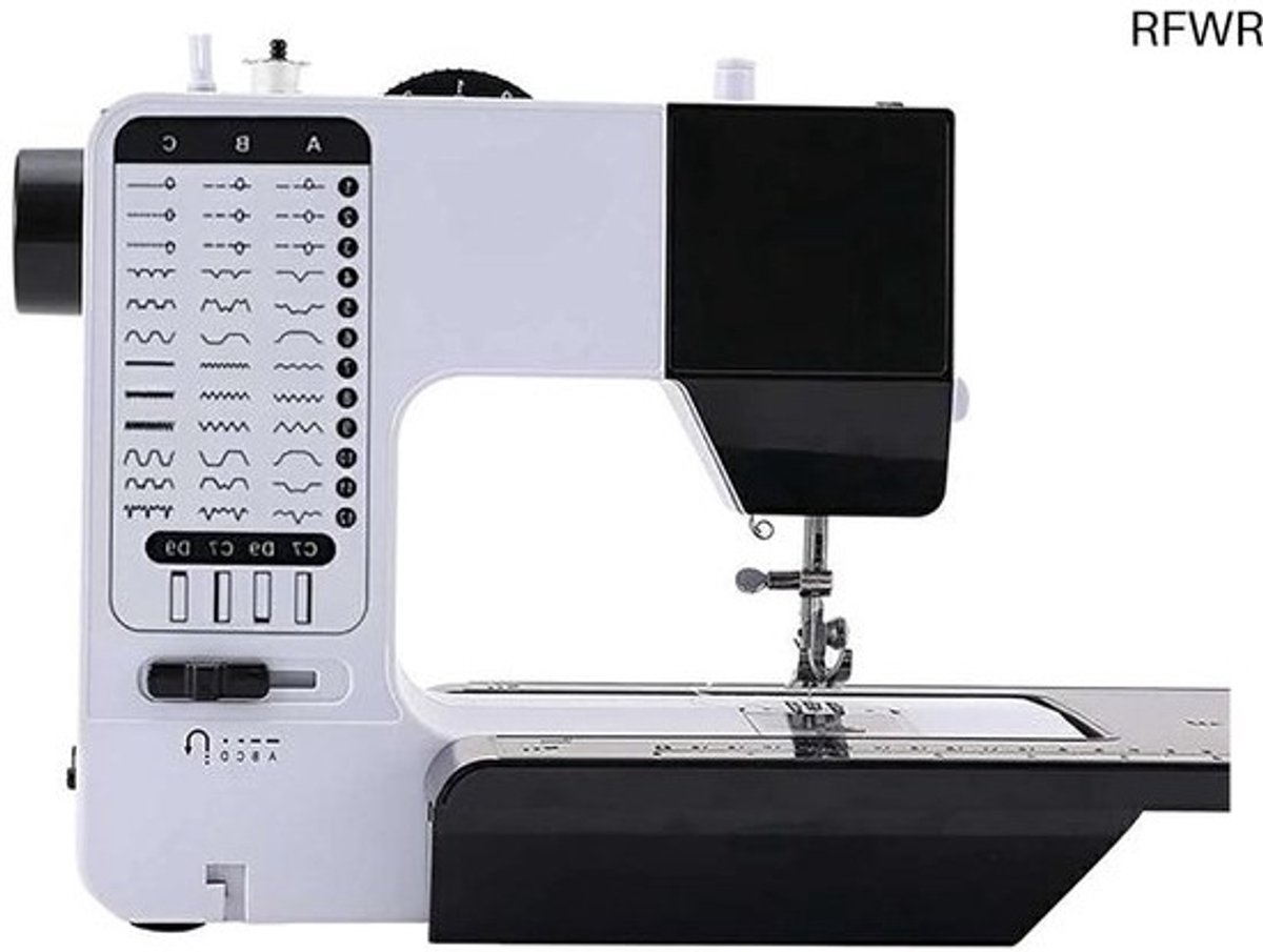RFWR® Multifunctionele Naaimachine voor Beginners en Gevorderden Met 38 Ingebouwde Steken en Nachtlampje